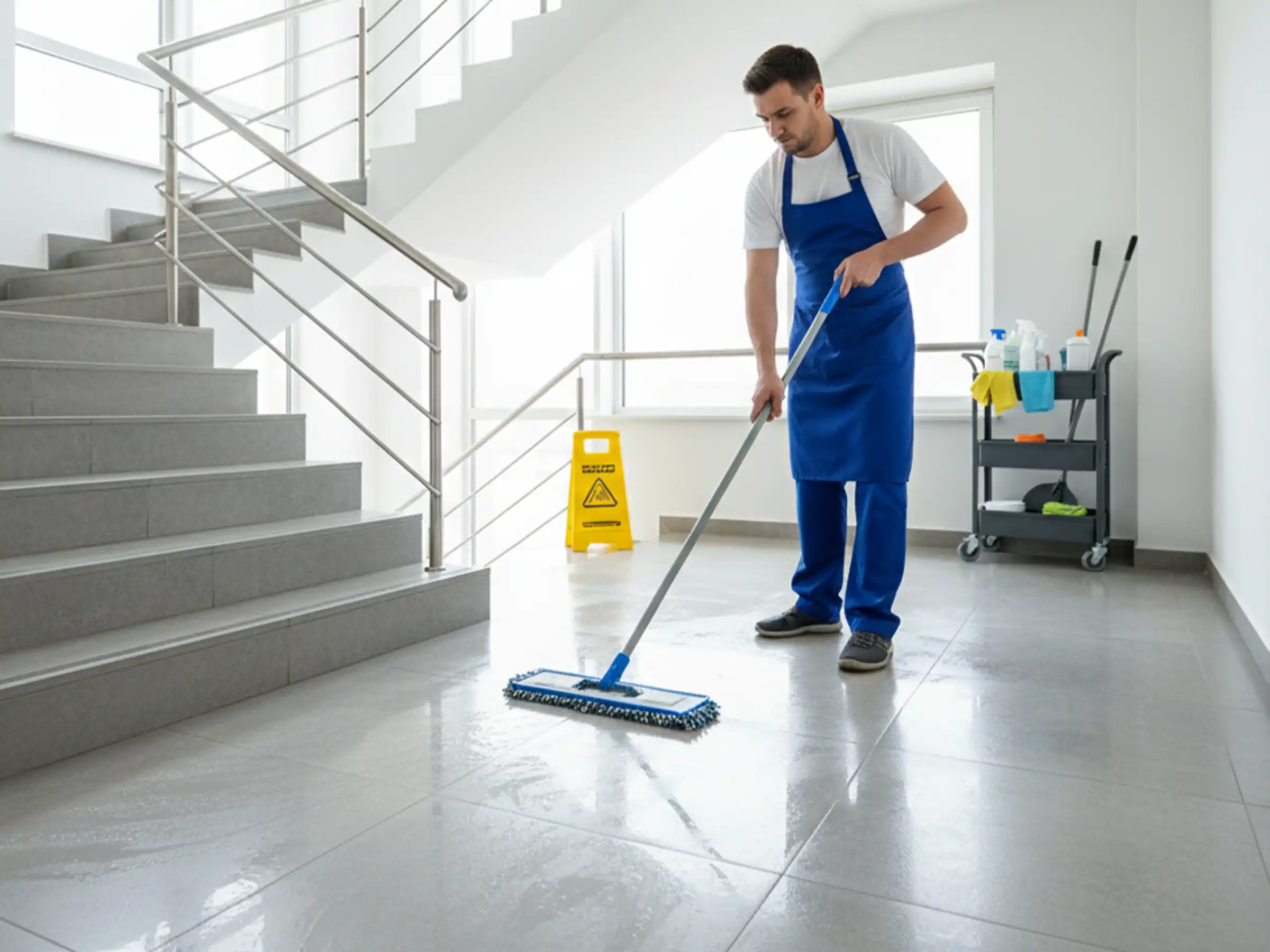 Zuverlässige Treppenhausreinigung für Gewerbeobjekte in Sinsheim